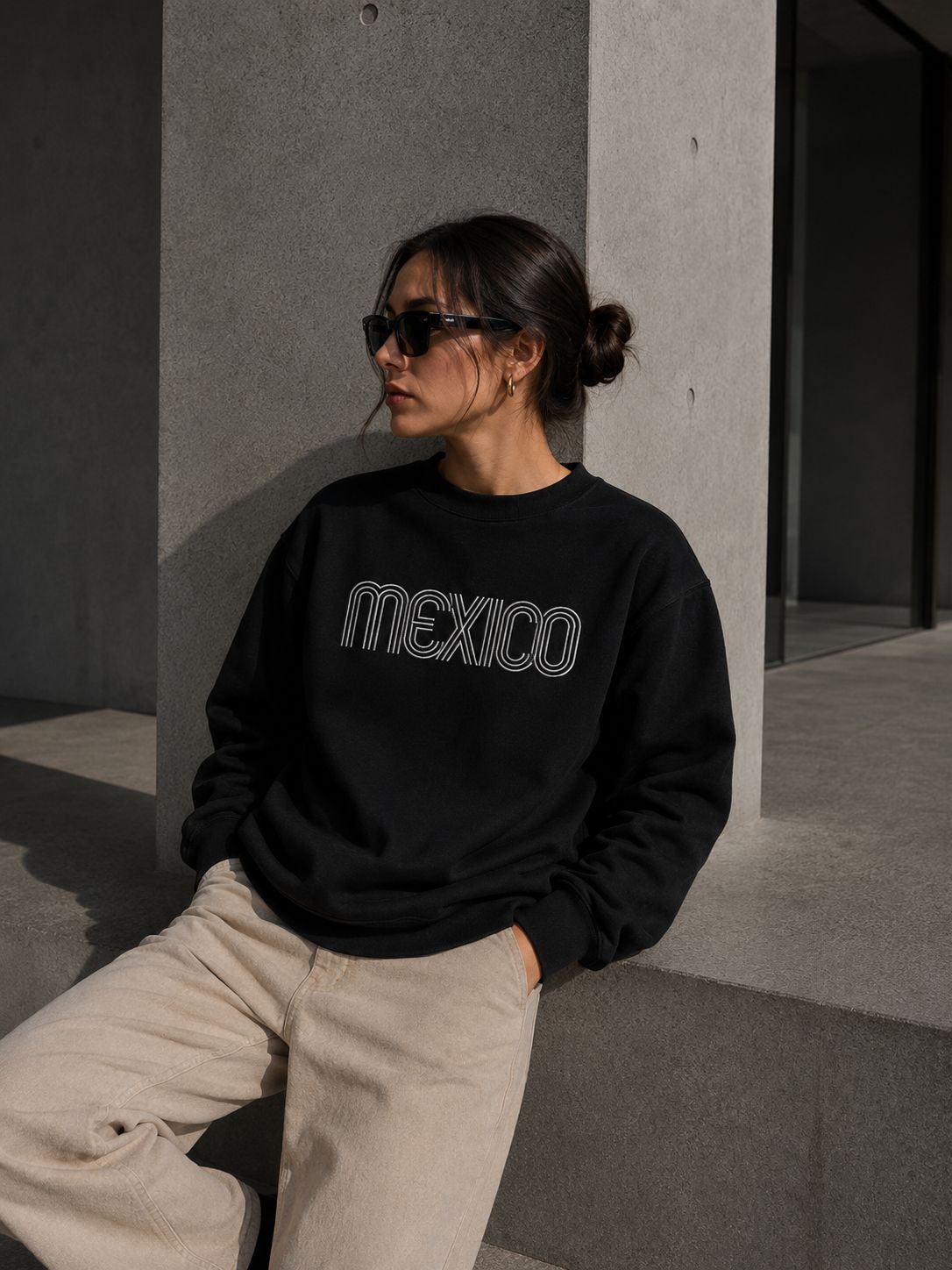 Crewneck Mujer Negra